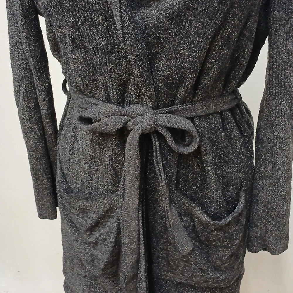 Barefoot Dream Cozy Chic Lite Grey Soft Bathrobe Unisex Size 2